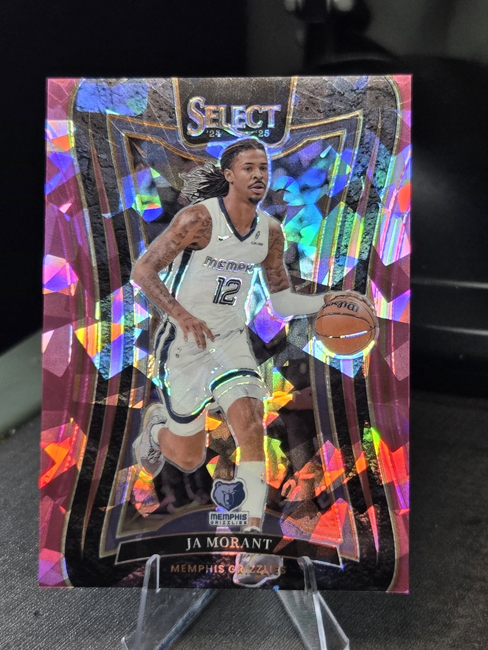 Panini Select Ja Morant Pink Holo Basketball Card